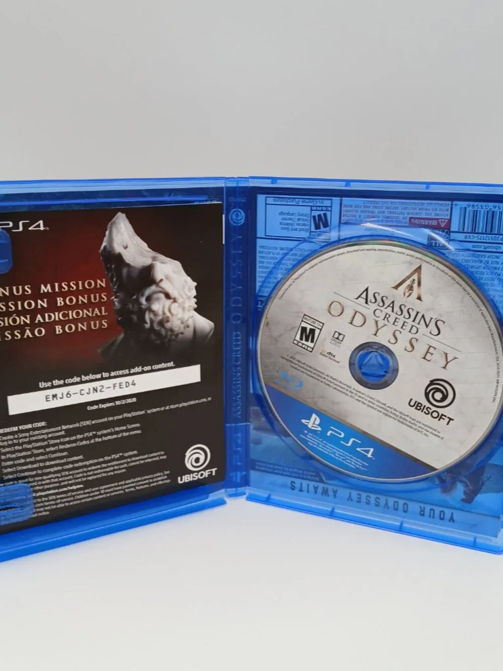 Assassin's Creed Odyssey (Sony PlayStation 4, PS4, 2018) Untested